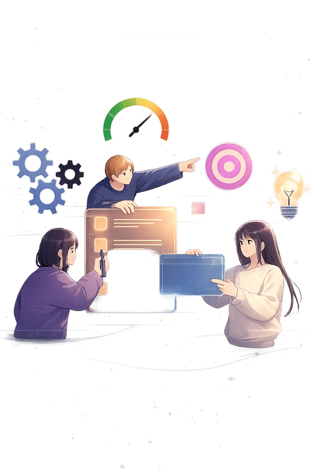 Ilustração de processos